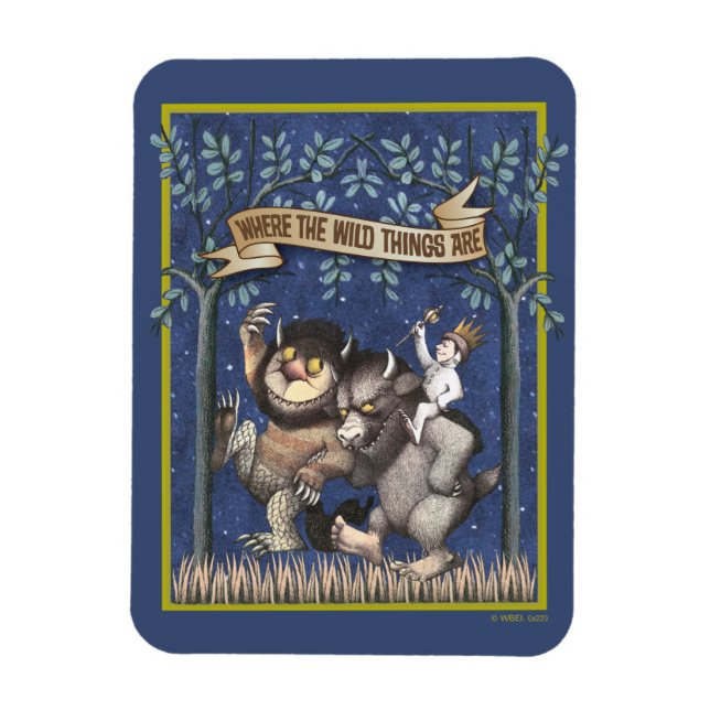Where the Wild Things Are -serie Magnet (Vertikal)