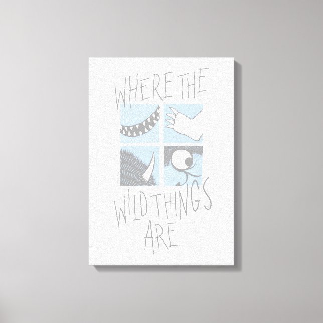 Where The Wild Things Are | Square Graphic Canvastryck (Framsida)
