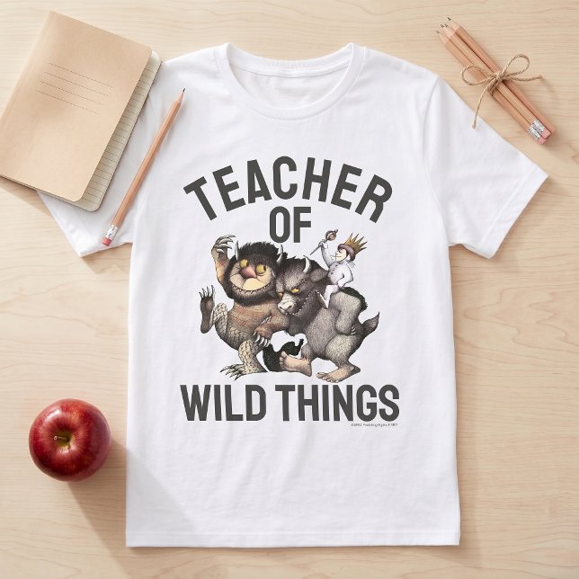 Where the Wild Things Are Teacher of Wild Things  T Shirt (Skapare uppladdad)