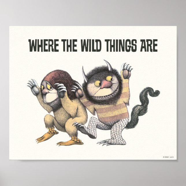Where the Wild Things Are | Två vilda monster Poster (Framsidan)