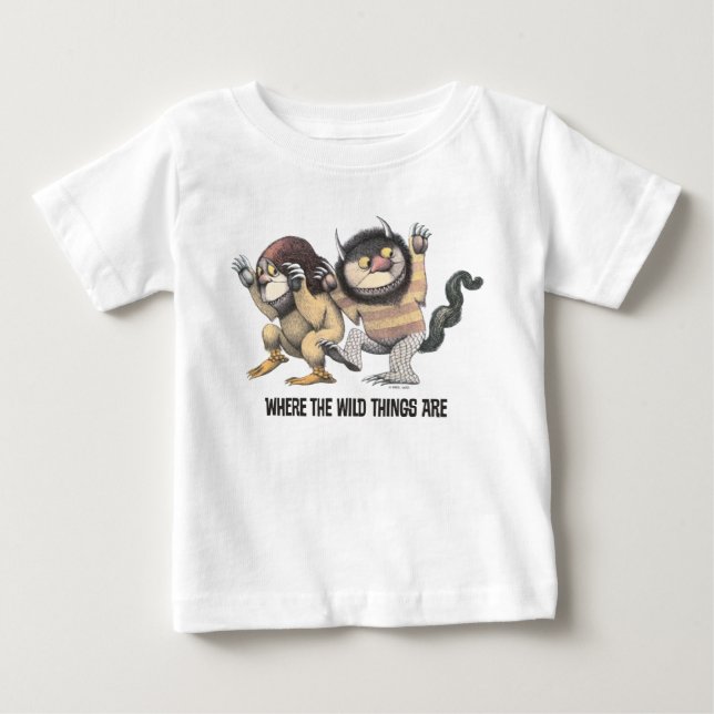 Where the Wild Things Are | Två vilda monster T Shirt (Framsida)