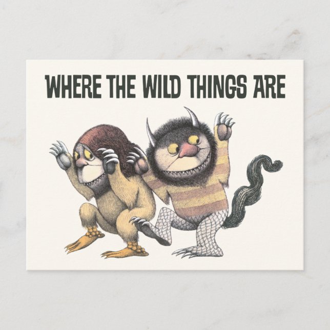 Where the Wild Things Are | Två vilda monster Vykort (Framsida)