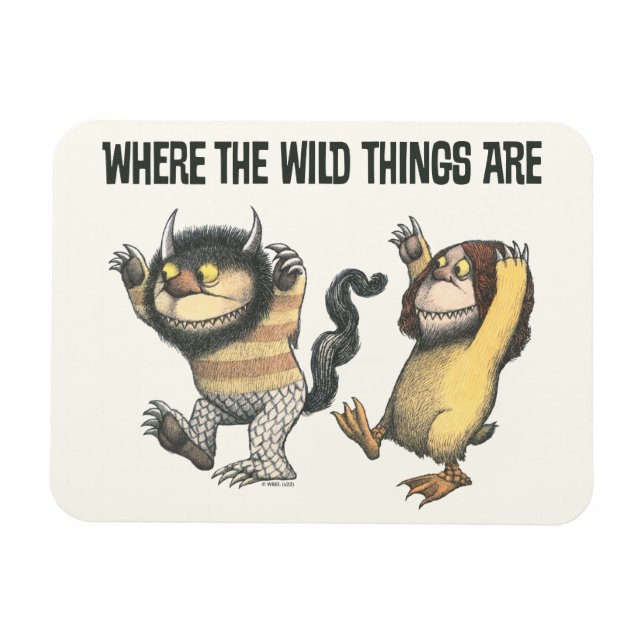 Where the Wild Things Are | Två vilda saker Magnet (Horisontell)