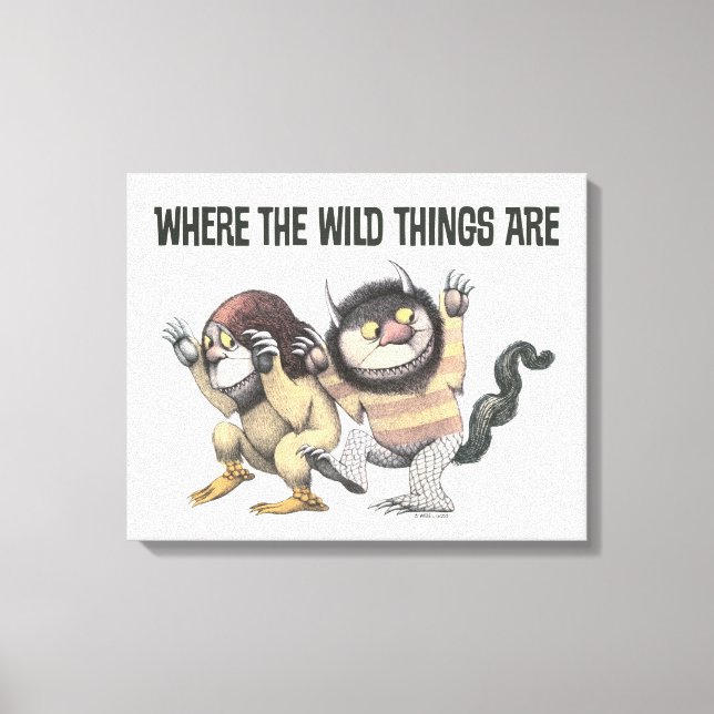 Where the Wild Things Are | Two Wild Things Canvastryck (Framsida)