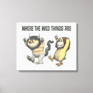 Where the Wild Things Are   Two Wild Things Canvastryck