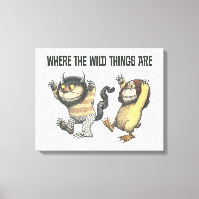 Where the Wild Things Are | Two Wild Things Canvastryck (Framsida)