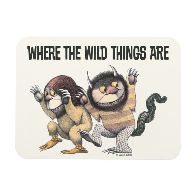 Where the Wild Things Are | Two Wild Things Magnet (Horisontell)