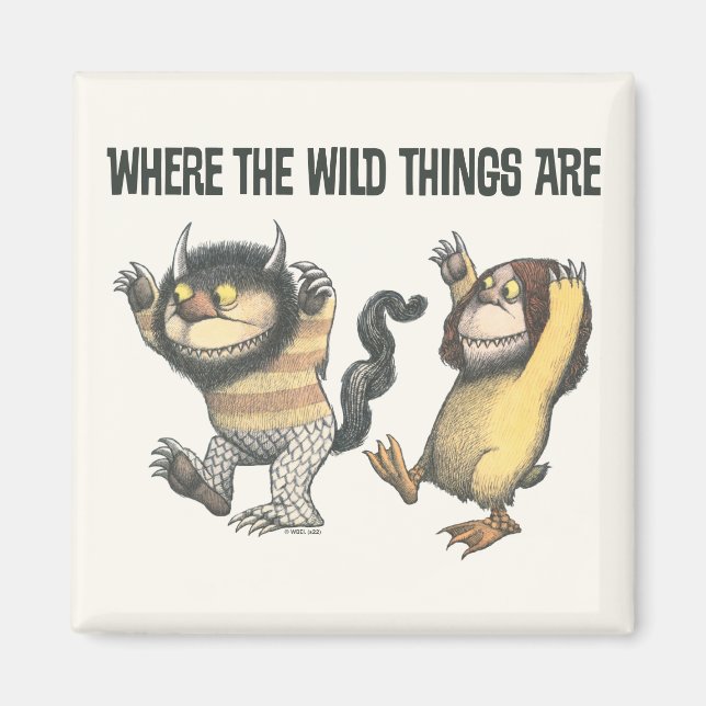 Where the Wild Things Are | Two Wild Things Magnet (Framsidan)