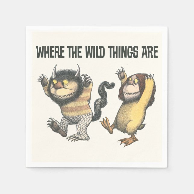 Where the Wild Things Are | Two Wild Things Pappersservett (Framsidan)