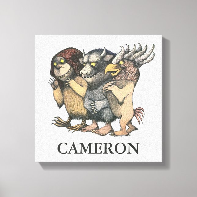 Where the Wild Things Are | Varelser Canvastryck (Framsida)
