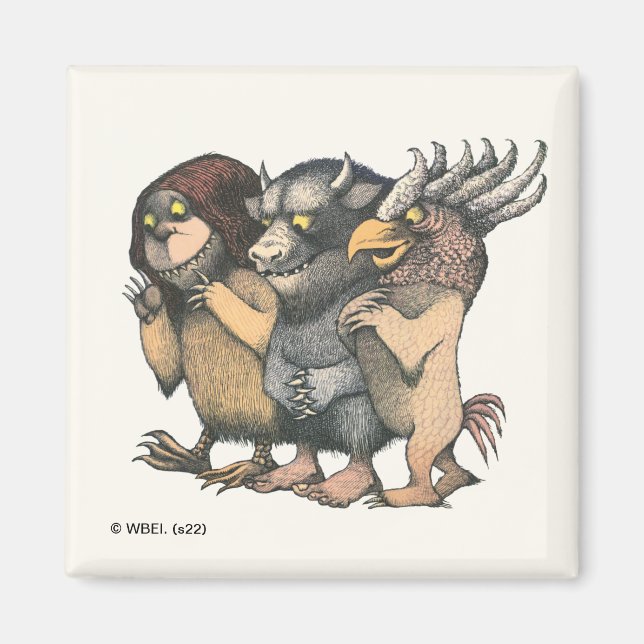 Where the Wild Things Are | Varelser Magnet (Framsidan)