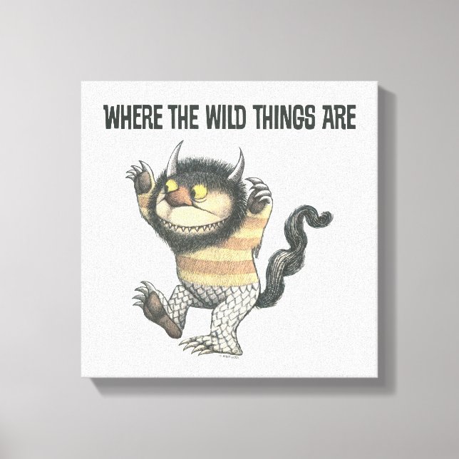 Where the Wild Things Are | Wild Thing Canvastryck (Framsida)