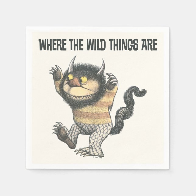 Where the Wild Things Are | Wild Thing Pappersservett (Framsidan)
