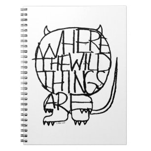Where the Wild Things Are Wild Thing Sketch Anteckningsbok