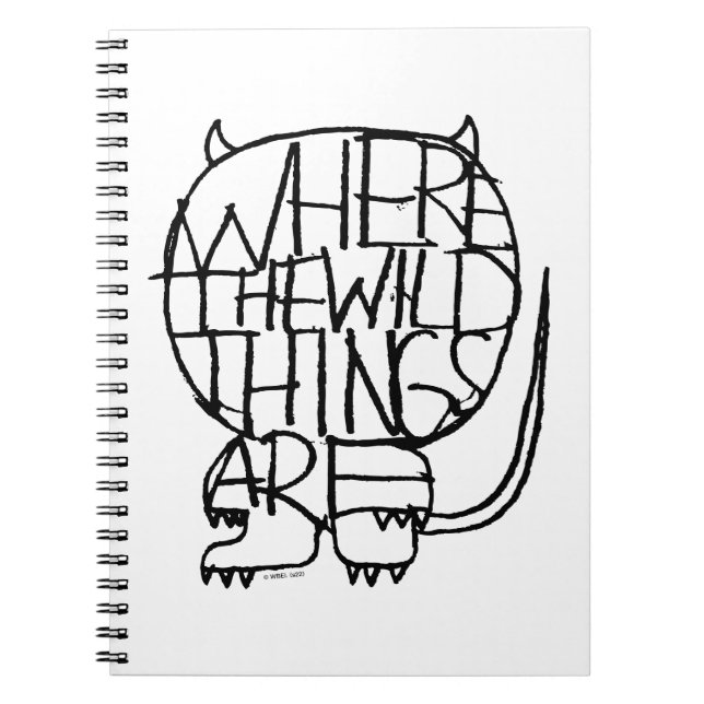 Where the Wild Things Are | Wild Thing Sketch Anteckningsbok (Framsidan)