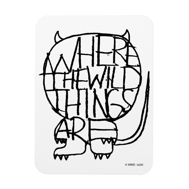 Where the Wild Things Are | Wild Thing Sketch Magnet (Vertikal)