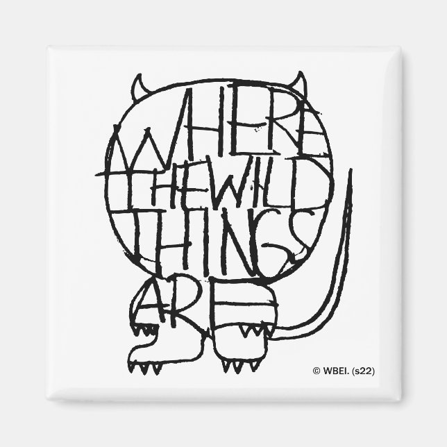 Where the Wild Things Are | Wild Thing Sketch Magnet (Framsidan)