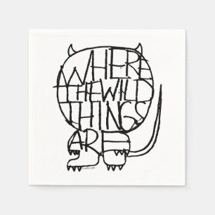 Where the Wild Things Are Wild Thing Sketch Pappersservett