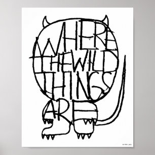 Where the Wild Things Are Wild Thing Sketch Poster