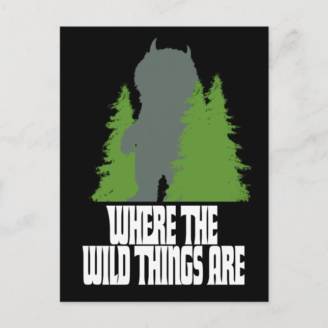 Where the Wild Things Are | Wild Thing & Träd Vykort (Framsida)