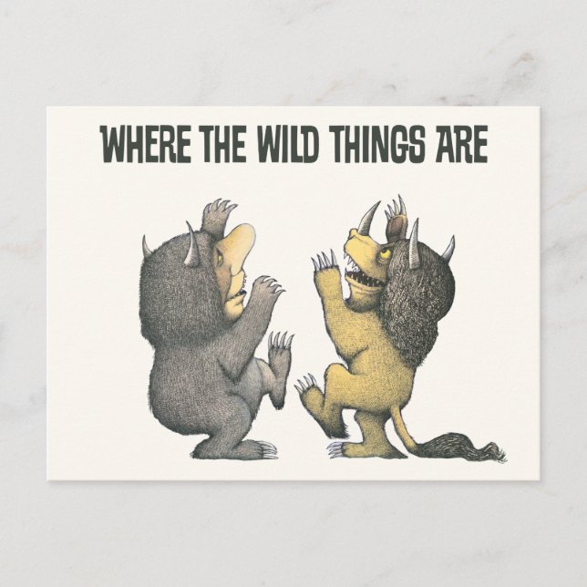 Where the Wild Things Are | Wild Things Vykort (Framsida)