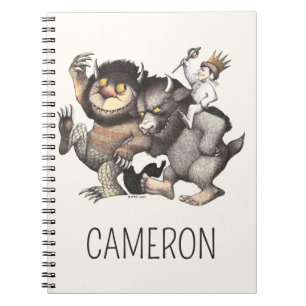 Where the Wild Things Lägg till ditt namn Anteckningsbok