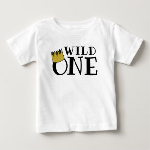 Where The Wild Things Vild En Första Födelsedage T Shirt