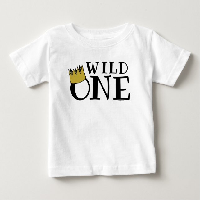 Where The Wild Things | Vild En Första Födelsedage T Shirt (Framsida)