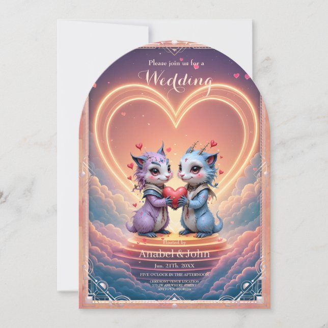 Where Two Souls Choose Forever Inbjudningar (Framsida)