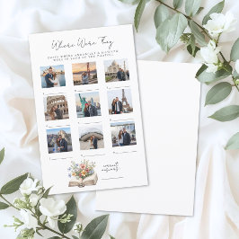 Where Were They Book Bridal Shower Game