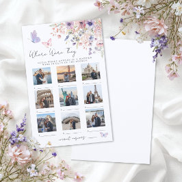 Where Were They Butterfly Wildflower Bridal Shower