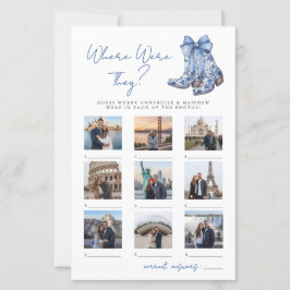 Where Were They Rustic Bridal Shower Game