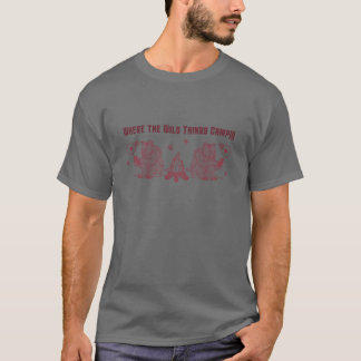 Where wild things camp retro t shirt