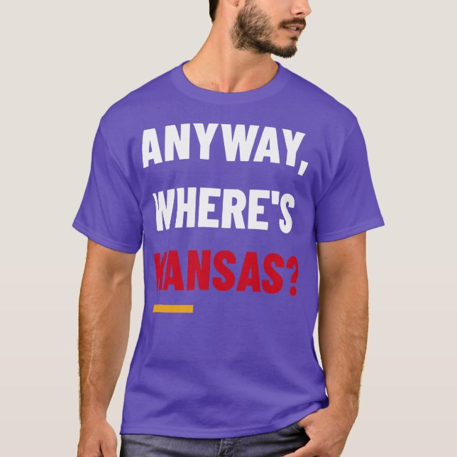Wheres Kansas T Shirt (Framsida)