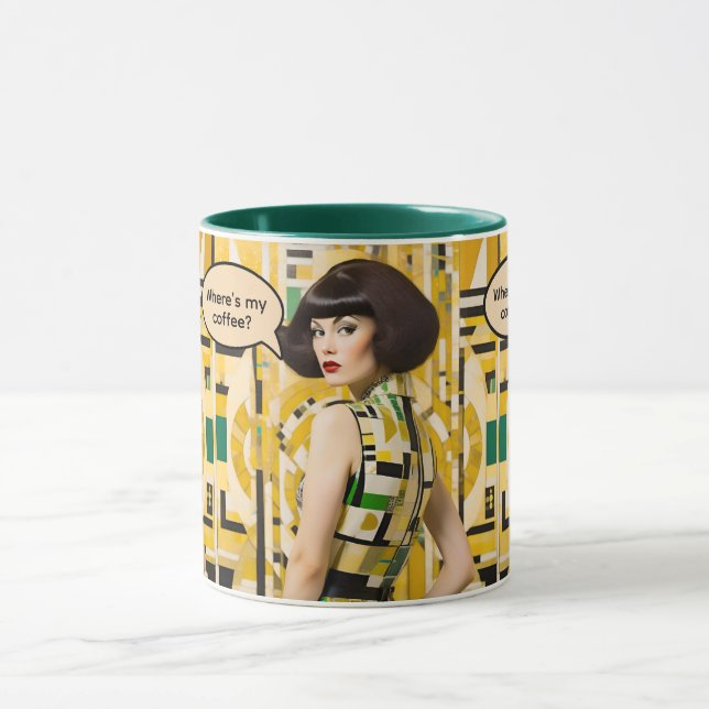 Where's My Coffee Retro Beauty 60s coffee mug Mugg (Center)