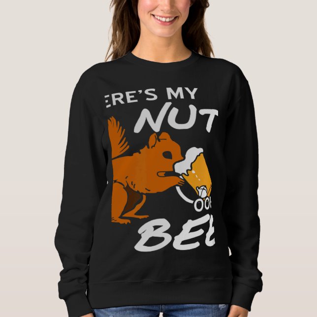Where's My Nuts OOHH BEER  Squirrel Present T Shirt (Framsida)