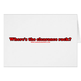 Wheres rensningskuggen T Hälsningskort