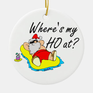 Wheres som är min Ho på jultomten Julgransprydnad Keramik