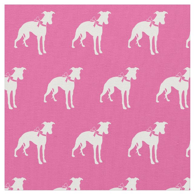 Whibit Hund Silhouette Pet Rosa Tyg (Närbild)