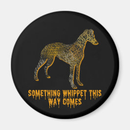 Whibit Hund Silhouette Roligt Halloween Magnet