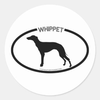 Whibit Silhouette Black Sticker Runt Klistermärke