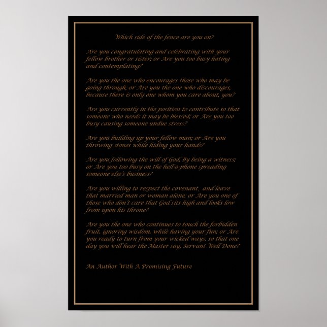 Which Side of The Fence - Poster (Framsidan)