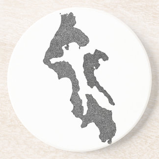 Whidbey Island ö-kommunen Kartdesign Underlägg