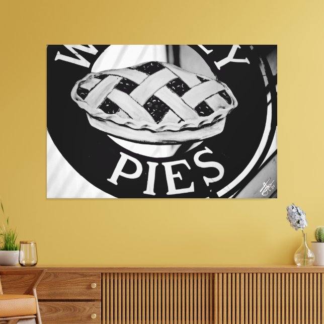 Whidbey Island Paj Downtown Langley Canvastryck (Insitu (Vardagsrum))