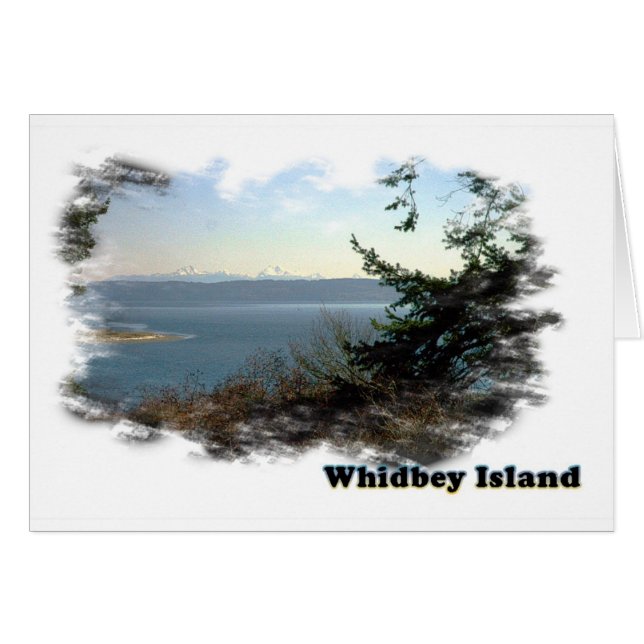 Whidbey Island scenery Hälsningskort (Framsidan Horizontal)