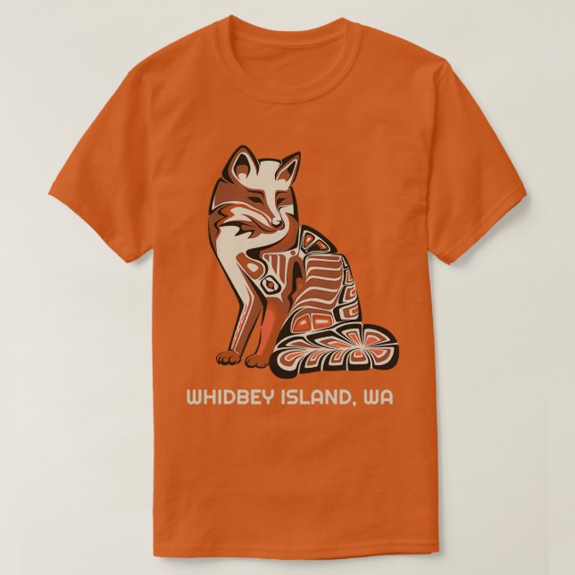 Whidbey Island Washington Native American Tribal F T Shirt (Design framsida)