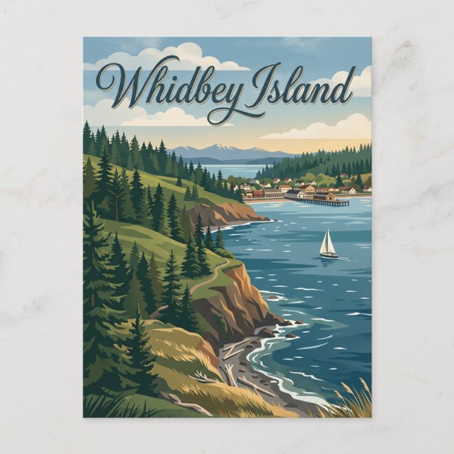Whidbey Island, Washington Vykort (Framsida)