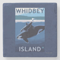 Whidbey ö, WashingtonOrca och kalv
