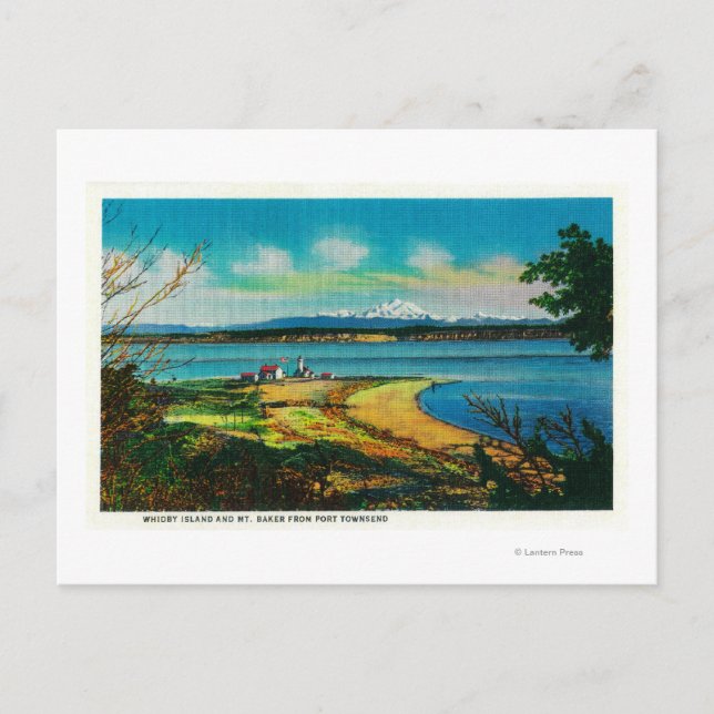 Whidby Island och Mt Baker från Port Townsend Vykort (Framsida)