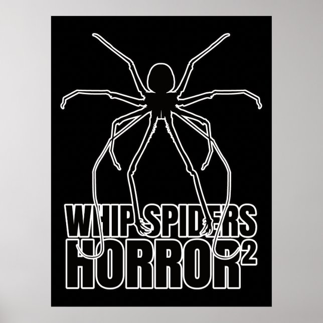 Whiders Whip Scorpion Amblypygi - Entomologi Poster (Framsidan)